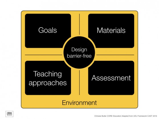 5 areas for consideration UDL