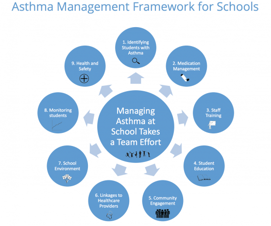 Asthma management framework for schools