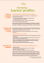 Developing learner profiles